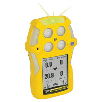 BW Honeywell QT-XWOM-A-Y-NA BW Technologies Yellow GasAlertQuattro Portable Combustible Gas Oxygen And Carbon Monoxide Gas Monitor With