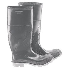 Bata Shoe PVC Boots Size 9 Polyblend Black 16in Polyurethane 86101-09