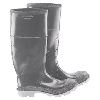 Bata Shoe 86101-09 Onguard Industries Size 9 Polyblend Black 16" Polyurethane And PVC Kneeboots With Cleated Outsole