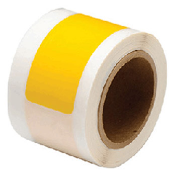 Brady USA 104556 2" X 8" Yellow Polyester ToughStripe Prespaced Floor Dashes (100 Dashes Per Roll)