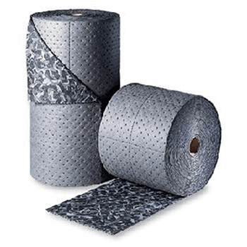 Brady USA BM15 SPC 15" X 150" BattleMat 3-Ply Gray Camouflage Double-Perforated Universal Sorbent Roll
