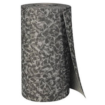 Brady BRDBM30 30" X 150' SPC BattleMat Gray 2-Ply Polypropylene Double Perforated Heavy Duty Camoflage Sorbent Roll, Perforated Every 15" And Up The Center