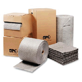 Brady USA MRO15 SPC 15" X 150' MRO Plus 3-Ply Gray Dimpled Heavy Weight Sorbent Roll For Use With Oil And Water-Based