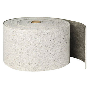 Brady BRDRFP14P 14 1/4" X 150' SPC Re-Form Plus Gray Heavy Weight Sorbent Roll, Perforated Every 19"