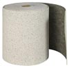 Brady BRDRFP28-DP 28 1/2" X 150' SPC Re-Form Plus Gray Double Perforated Heavy Weight Sorbent Roll, Perforated Every 19"
