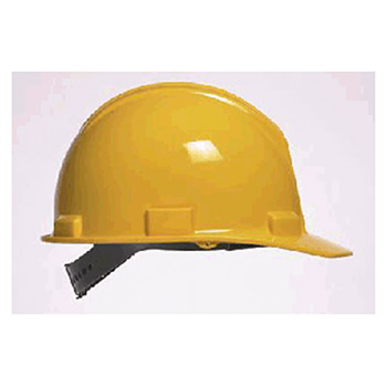 Bullard 51YLP 5100 Series Yellow Safety Cap With Self-Sizing 4-Point Suspension And Microporite Brow Pad (20 Per Case)