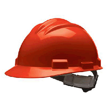 Bullard 61RDR S61 Series Red Safety Cap With 4 Point Ratchet Headgear And Cotton Browpad
