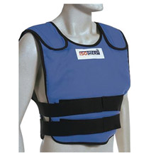 Bullard BULISO2XL X-Large Blue Isotherm II Proban Treated Cotton Cooling Vest With Hook And Loop Closure And -2- Cool Packs