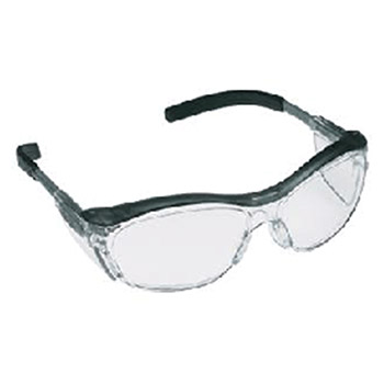 Aearo 3M 11411-00000 Nuvo Safety Glasses With Gray Frame Clear Anti-Fog Lens And Integral Sideshields