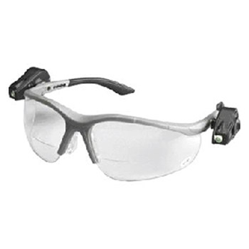 Aearo 3M 11477-00000 Light Vision 2 Readers 1.5 Diopter Safety Glasses With Gray Frame Clear Polycarbonate Anti-Fog Lens Dual