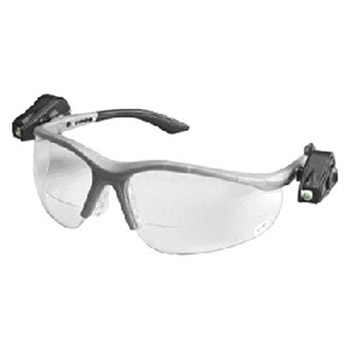 Aearo 3M 11479-00000 Light Vision 2 Readers 2.5 Diopter Safety Glasses With Gray Frame Clear Polycarbonate Anti-Fog Lens Dual