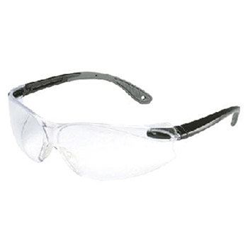 Aearo 3M 11674-00000 Virtua V4 Safety Glasses With Black And Gray Frame And Clear Polycarbonate Indoor/Outdoor Mirror Lens