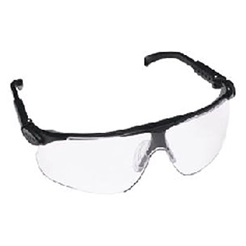 Aearo 3M 13250-00000 Maxim Safety Glasses With Black Frame And Clear Polycarbonate DX Anti-Fog Anti-Scratch Hard Coat Lens