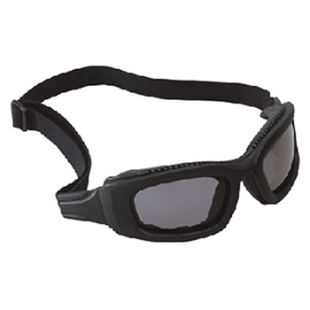 Aearo 3M 40699-00000 Maxim 2X2 Impact Goggles With Black Nylon Dual Lens Frame Clear Anti-Fog Lens Elastic Band And Air Bladde