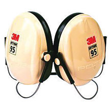 3M CASH6B/V Peltor Optime 95 Black And Beige ABS Behind-The-Head Hearing Conservation Earmuffs