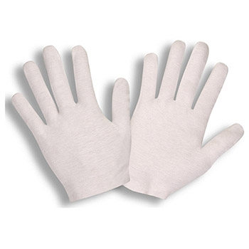 Cordova 1100 Lightweight Inspection Gloves, 65-35 Poly-Cotton Blend, Unhemmed Reversible Lisle Gloves - Dozen