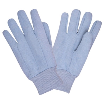 Cordova 14501 Jersey Work Gloves Chore, Poly / Cotton Blend, Clute Cut, Knit Wrist, Heavy Weight, Light Blue Color, Tagged for COR-1450- Dozen