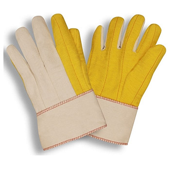 Cordova 2316S Yellow Chore Work Glove, 100% Cotton, Quilted Palm, Canvas Back, PE Safety Cuff - Dozen