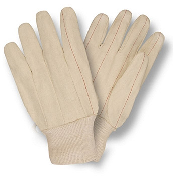 Cordova 2430 Nap-In Work Glove, Cotton Quilted Palm, Natural Knit Wrist - Dozen