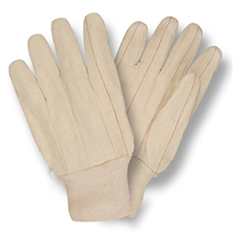 Cordova 2432 Nap-In Work Glove, Cotton Quilted Palm, Natural Knit Wrist, Economy Weight - Dozen