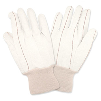 Cordova 2435CD Nap-In Corded Work Glove, Cotton Canvas Double Quilted Palm, Natural Knit Wrist - Dozen