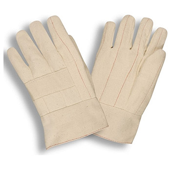 Cordova 2500 Hot Mill Work Gloves, Quilted Palm Knuckle Strap, Band Top - Dozen