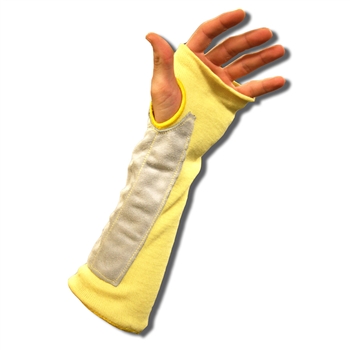 Cordova 3014TLP 14 Inch Kevlar, Split Leather Reinfoced, 2-Ply, Thumb-Slot Tube, Cut Resistant Industrial Safety Sleeve