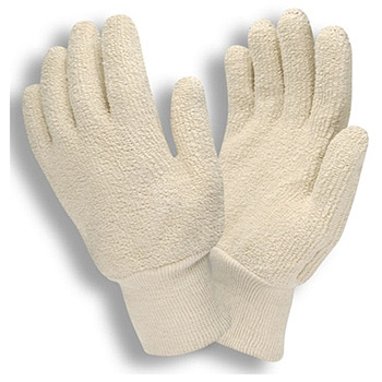 Cordova 3224 Natural Terry Cloth Glove, Loop-out Construction, 24-oz Material, Knit Wrist, Premium Quality - Dozen