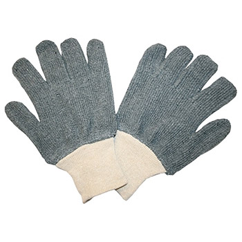 Cordova 3224G Grey Terry Cloth Glove, Loop-out Construction, 24-oz Material, Knit Wrist - Dozen