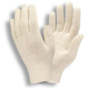 Cordova 3410 Natural Machine Knit Liner, 60% Cotton, 40% Polyester Glove, Integrated Knit Wrist - Dozen