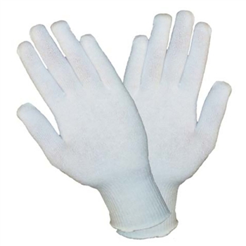 Cordova 3417 Medium White Polyester Glove, 13-Gauge, Machine Knit, Medium Weight - Dozen