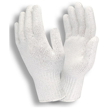 Cordova 3510 White Polyester Glove, 7-Gauge, Medium Weight, 100% Polyester, Machine Knit - Dozen
