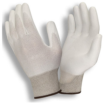 Cordova 3700 HPPE Safety Gloves, 13 Gauge, Nylon Blend, White Polyurethane Coating - Pair