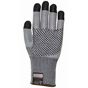 Cordova 3759 Monarch Dots Work Gloves, 13-Gauge Taeki5 Gray Shell, Black Nitrile Dots and Finger Tips - Each