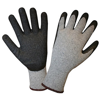 Cordova 3885 Recycled Fiber Latex Glove, 10-Gauge, Grey Color, Machine Knit, Abrasion Resistance EN388: Level 2 - Dozen