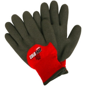 Cold Snap MAX  Two-Ply, Red Nylon Shell, Brushed Acrylic Terry Lining, 3/4 Black Foam PVC Coating, Per Dz