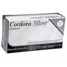 Cordova Disposable Gloves Cordova Silver Latex Industrial Grade 4020