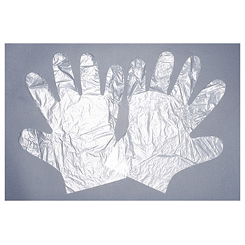 Cordova 4100 LDPE Disposable Gloves, 1.25 Mil, Embossed, Component Materials are Food Contact OK - Case