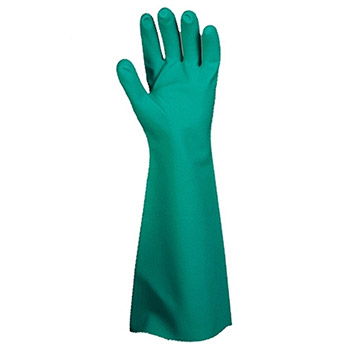Cordova 4522 Green Unlined Nitrile Glove, Unsupported, 22-Mil, Embossed Grip, Straight Cuff - Dozen
