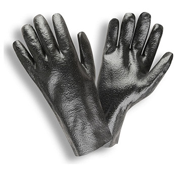 Cordova 5012R Black PVC coated glove, Rough finish, Jersey lining, 12
