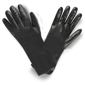 Cordova 5014 Black PVC coated glove, Smooth finish, Jersey lining, 14