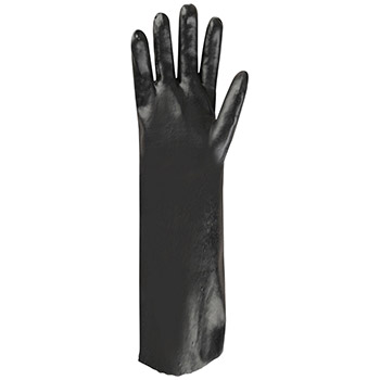 Cordova 5018 Black PVC coated glove, Rough finish, Jersey lining, 18