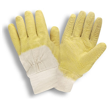 Cordova 5620 Ruffian Rubber Dipped Glove, Canvas Lining, Orange Crinkle Finish, Economy quality, Supported - Dozen