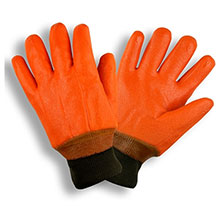Cordova 5700F/C Single-Dipped Orange PVC Glove