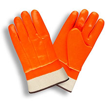 Cordova 5710F/C Single-Dipped Orange PVC Glove