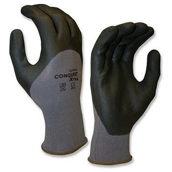 Cordova 6910 Conquest Xtra Premium Glove, 13-Gauge Gray Nylon/Spandex Shell - Dozen
