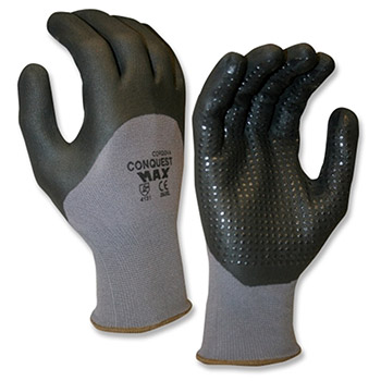 Cordova 6920 Conquest Max Premium Glove, 13-Gauge Gray Nylon/Spandex Shell - Dozen