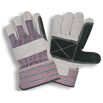 Cordova 7261 Regular Shoulder Leather Glove, Double Palm, 2.5" Rubberized Safety Cuff, Gunn Pattern - Dozen