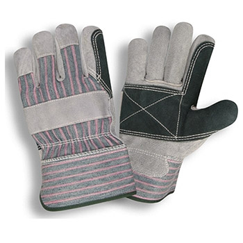 Cordova 7351R Premium Shoulder Leather Glove, Double Palm, Striped Canvas Back, Gunn Pattern - Dozen