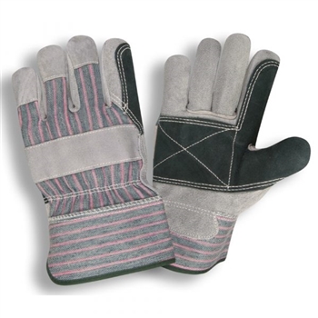 Cordova 7352R Premium Shoulder Leather Glove, Double Palm, Striped Canvas Back, Gunn Pattern - Dozen